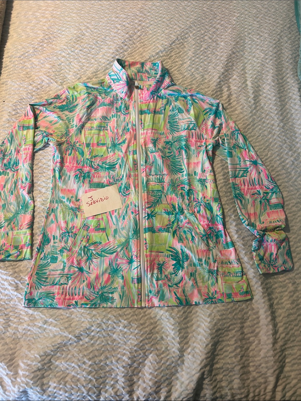 Lilly Pulitzer Luxletic full zip lightweight jacket